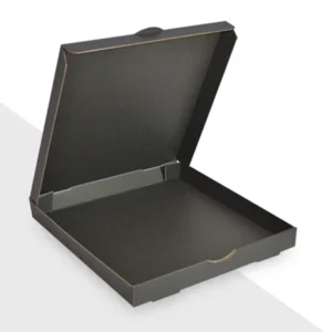 Black Pizza Box